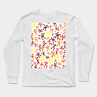 Run Jump Play Repeat on White 5748 Long Sleeve T-Shirt